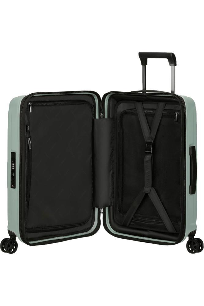 Samsonite NUON utvidbar Kabin koffert 55 cm Metallic Mineral Green-Harde kofferter-BagBrokers