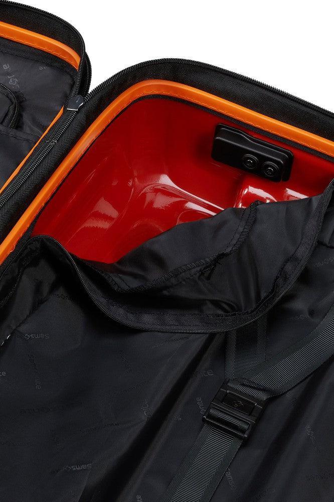 Samsonite NUON utvidbar Kabin koffert 55 cm Papaya Orange-Harde kofferter-BagBrokers