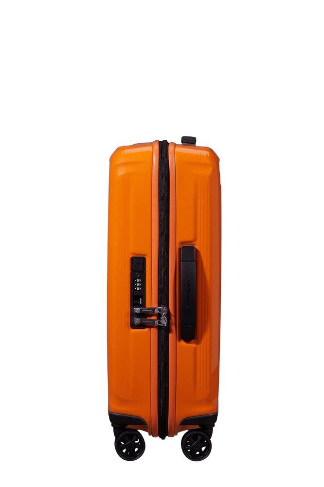 Samsonite NUON utvidbar Kabin koffert 55 cm Papaya Orange-Harde kofferter-BagBrokers