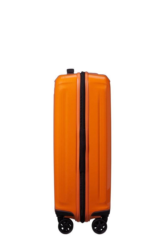 Samsonite NUON utvidbar Kabin koffert 55 cm Papaya Orange-Harde kofferter-BagBrokers