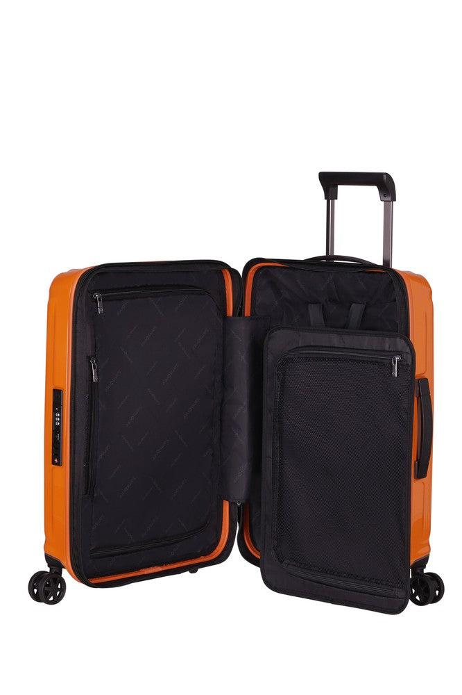 Samsonite NUON utvidbar Kabin koffert 55 cm Papaya Orange-Harde kofferter-BagBrokers