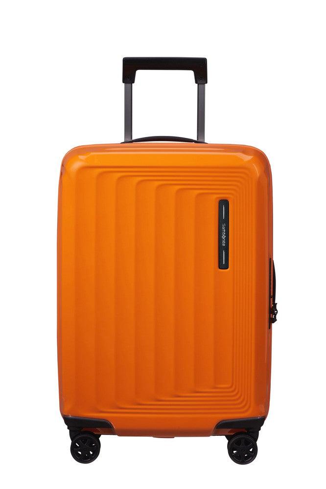 Samsonite NUON utvidbar Kabin koffert 55 cm Papaya Orange-Harde kofferter-BagBrokers