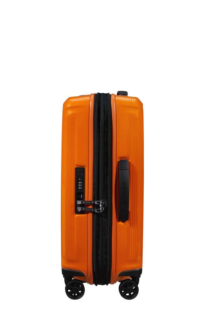 Samsonite NUON utvidbar Kabin koffert 55 cm Papaya Orange-Harde kofferter-BagBrokers