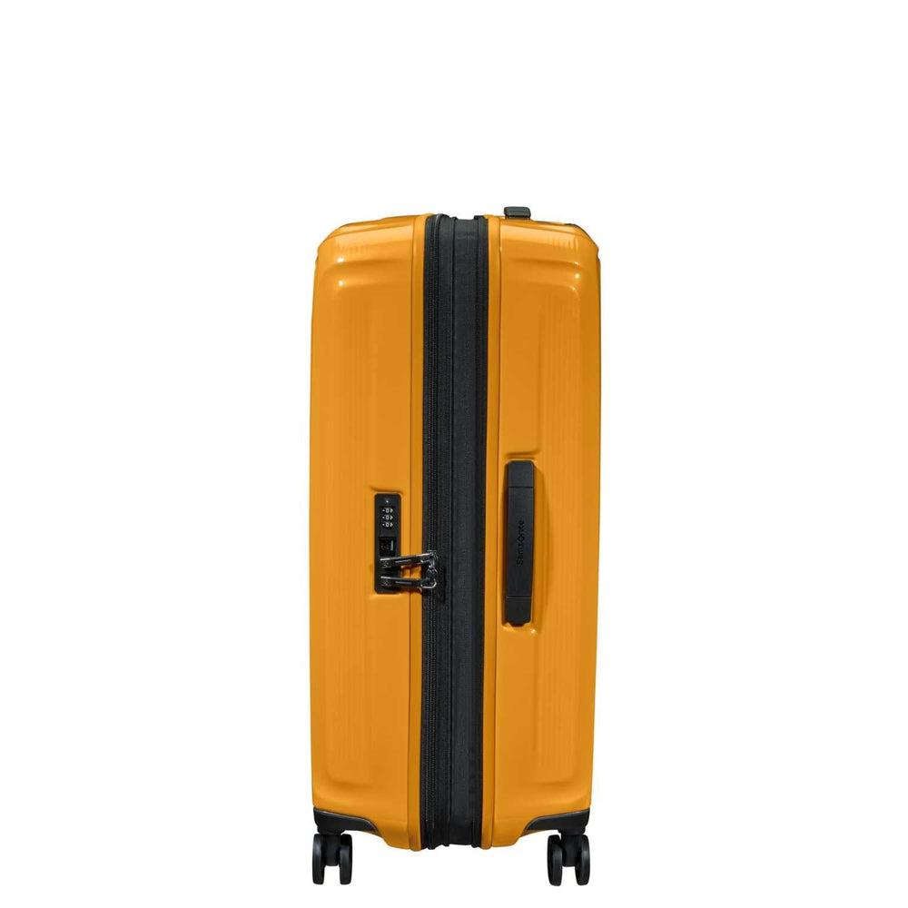 Samsonite NUON utvidbar Kabin koffert 55cm Radiant Yellow-Harde kofferter-BagBrokers