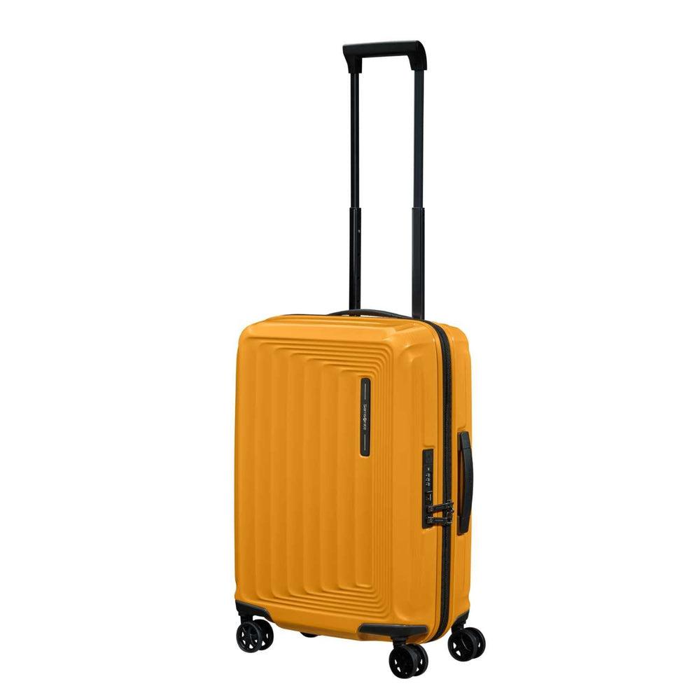 Samsonite NUON utvidbar Kabin koffert 55cm Radiant Yellow-Harde kofferter-BagBrokers