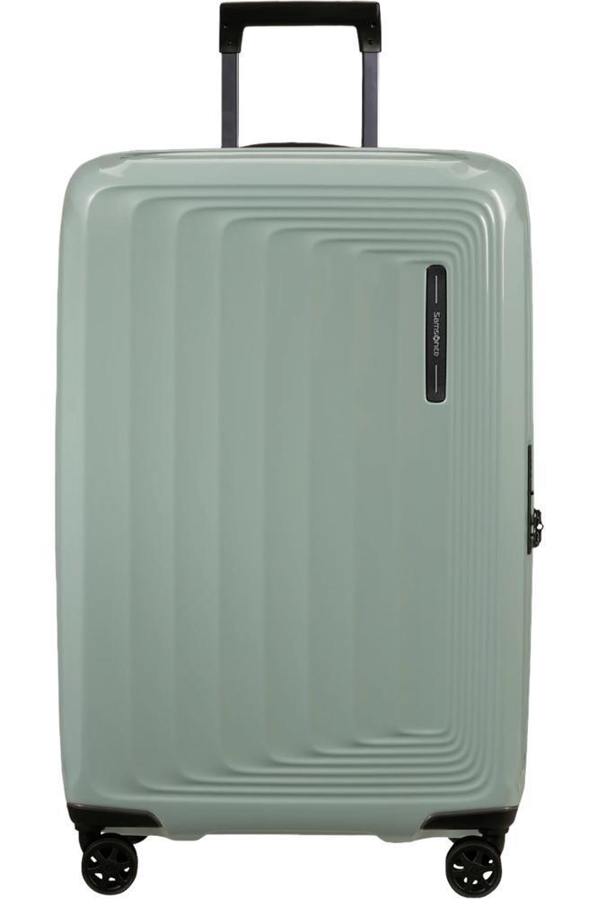 Samsonite NUON utvidbar Medium koffert 69 cm Metallic Mineral Green-Harde kofferter-BagBrokers