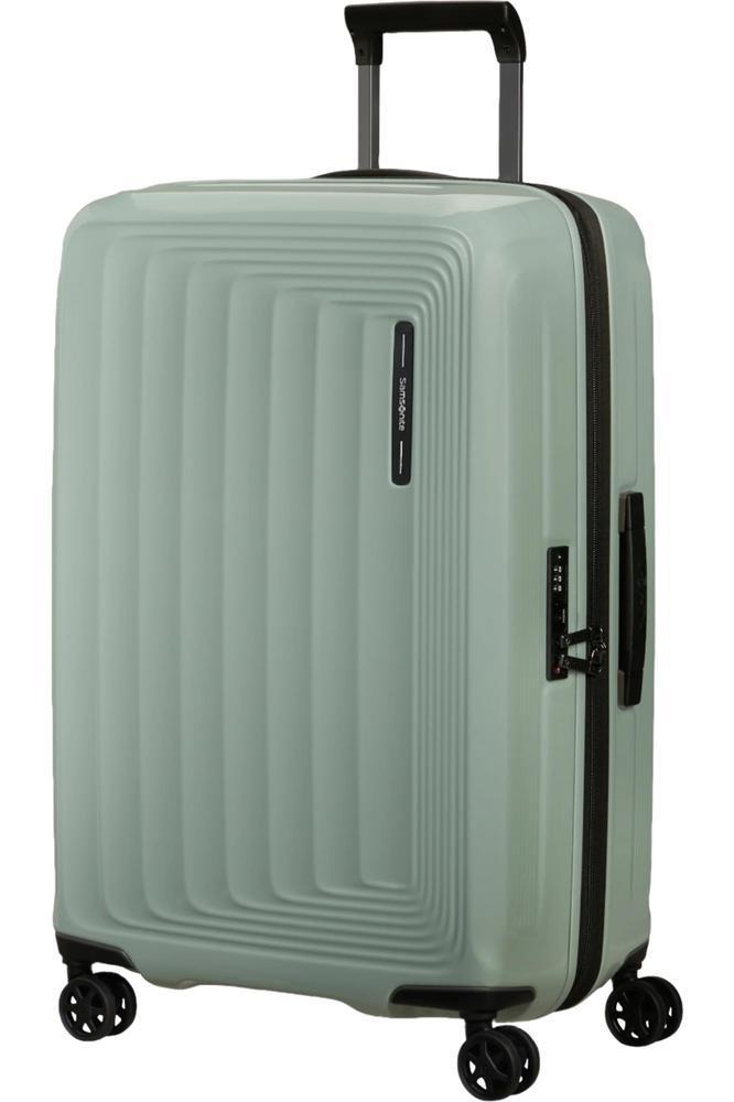 Samsonite NUON utvidbar Medium koffert 69 cm Metallic Mineral Green-Harde kofferter-BagBrokers