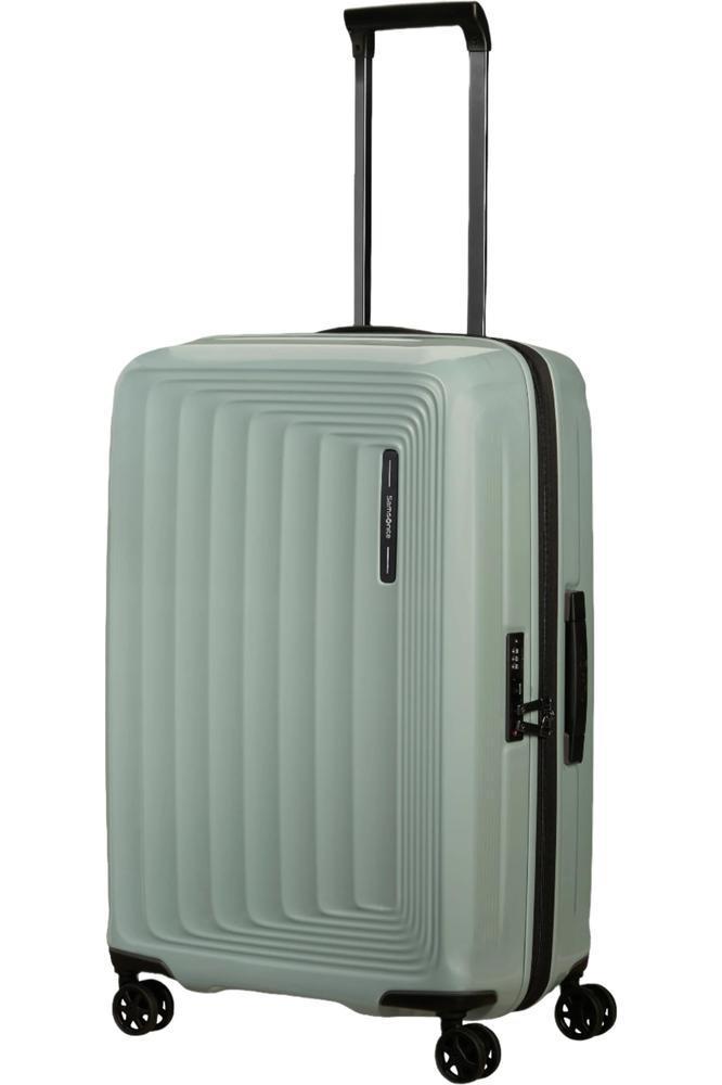 Samsonite NUON utvidbar Medium koffert 69 cm Metallic Mineral Green-Harde kofferter-BagBrokers