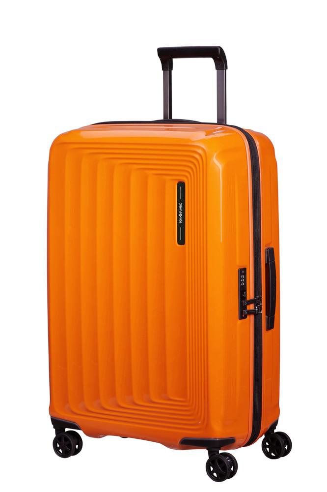 Samsonite NUON utvidbar Medium koffert 69 cm Papaya Orange-Harde kofferter-BagBrokers