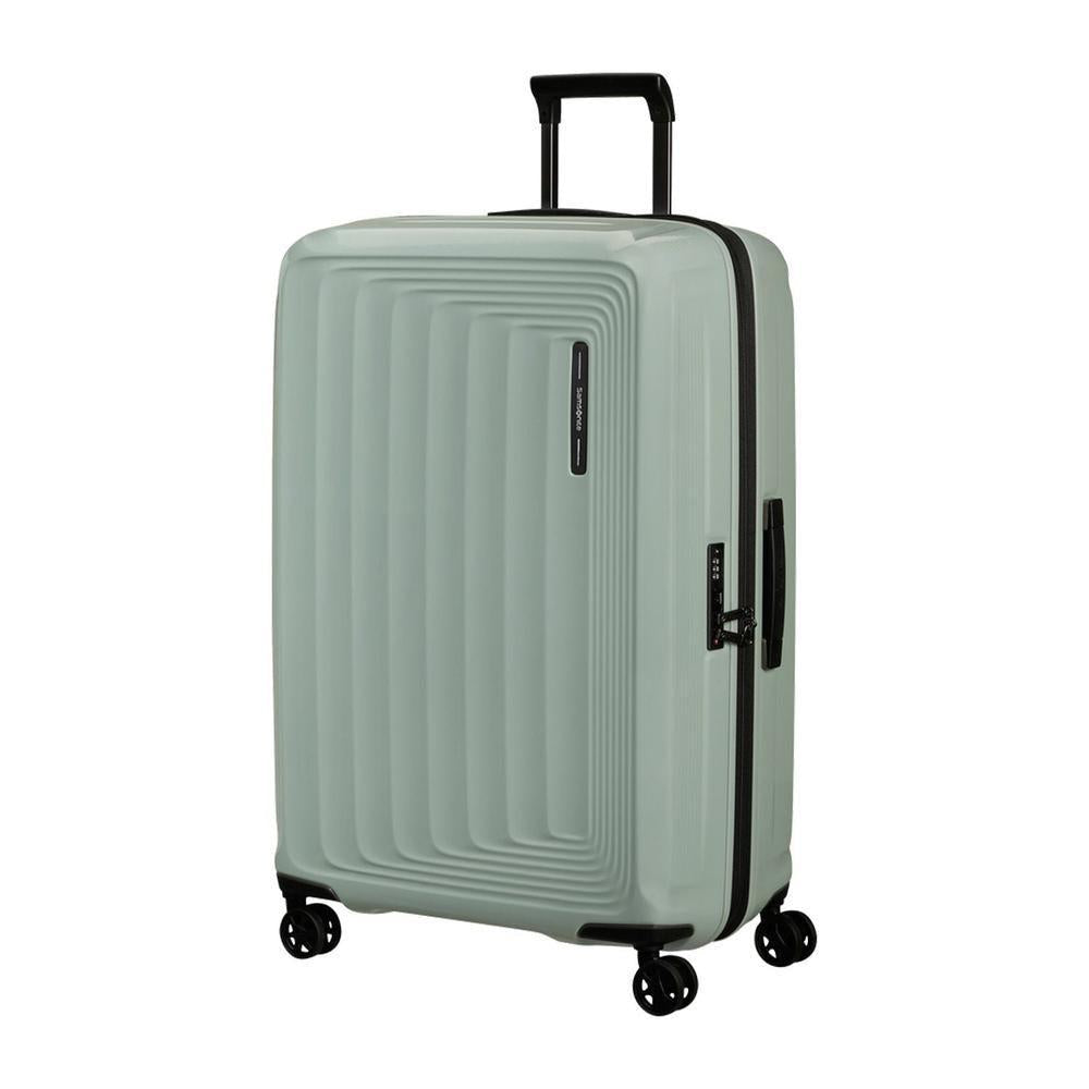 Samsonite NUON utvidbar stor koffert 75 cm Metallic Mineral Green-Harde kofferter-BagBrokers