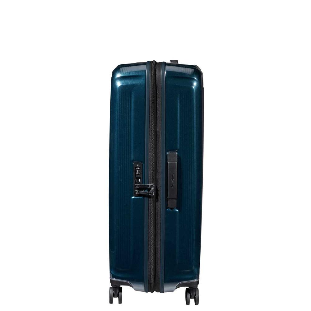 Samsonite NUON utvidbar stor koffert 75 cm Metallic dark blue-Harde kofferter-BagBrokers