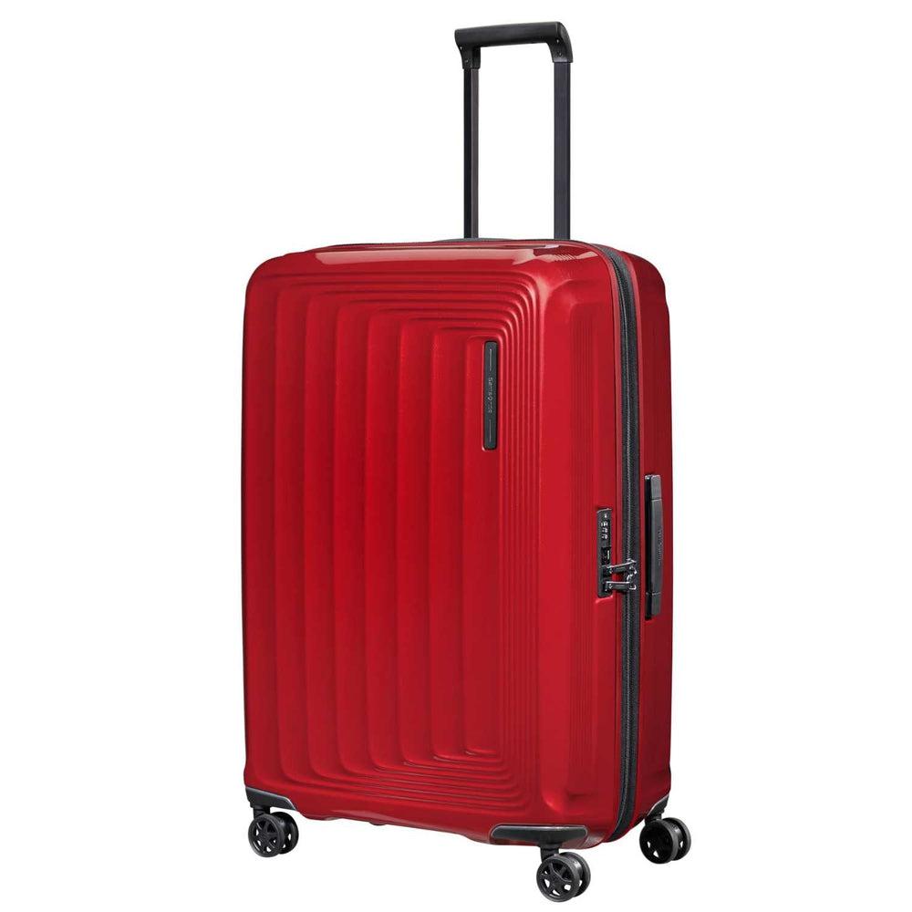 Samsonite NUON utvidbar stor koffert 75 cm Rød metallic-Harde kofferter-BagBrokers