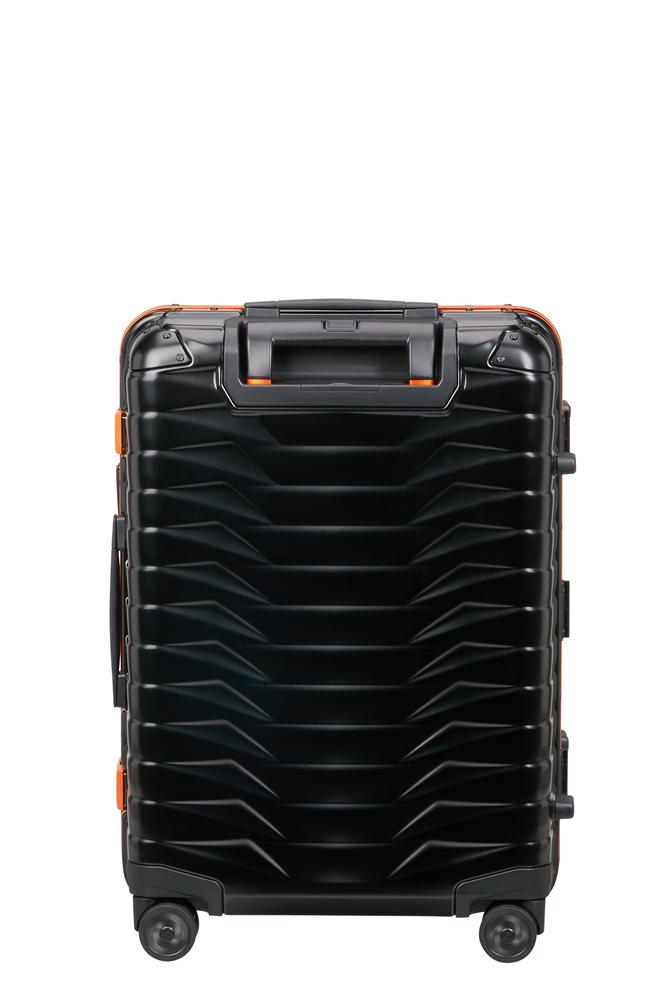 Samsonite PROXIS ALU kabinkoffert 55 cm 4 hjul Aluminium Graphite/Apricot-Harde kofferter-BagBrokers