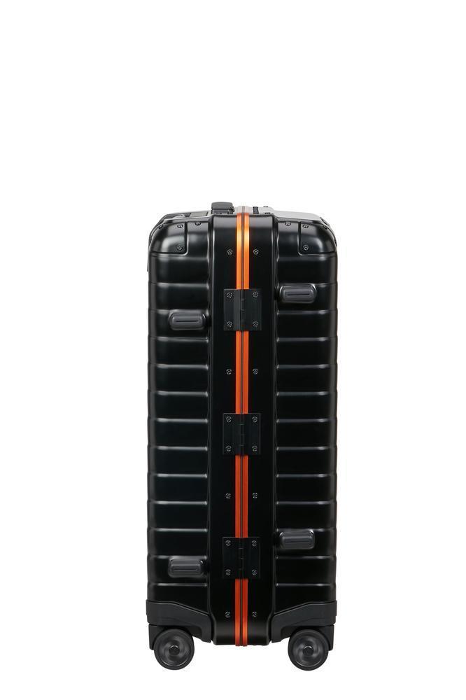 Samsonite PROXIS ALU kabinkoffert 55 cm 4 hjul Aluminium Graphite/Apricot-Harde kofferter-BagBrokers