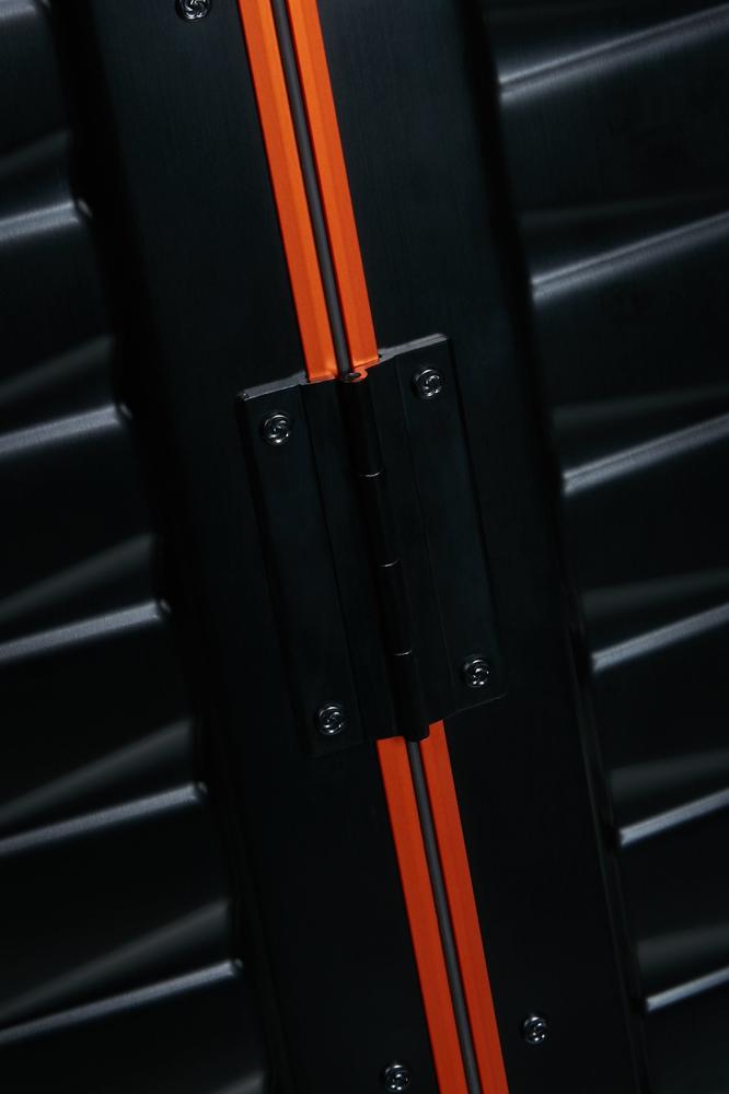 Samsonite PROXIS ALU stor koffert 76 cm /91 L Graphite/ Apricot-Harde kofferter-BagBrokers