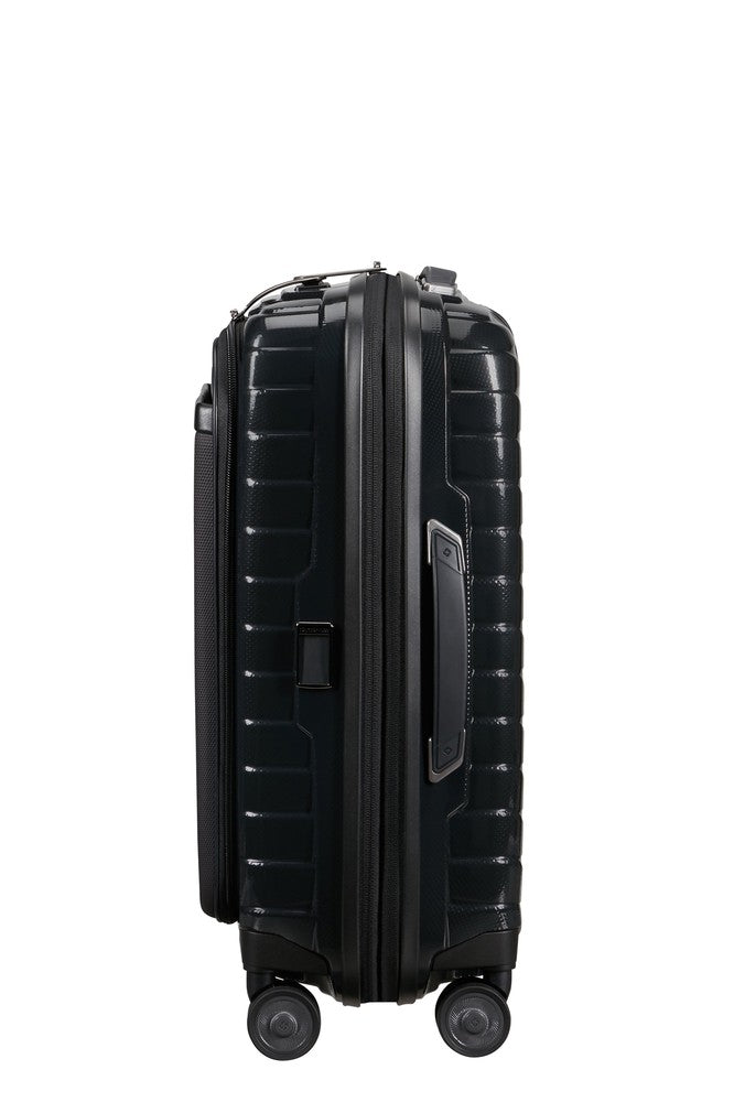 Samsonite PROXIS Utvidbar Pc-kabinkoffert 55 cm med 4 hjul Black-Harde kofferter-BagBrokers