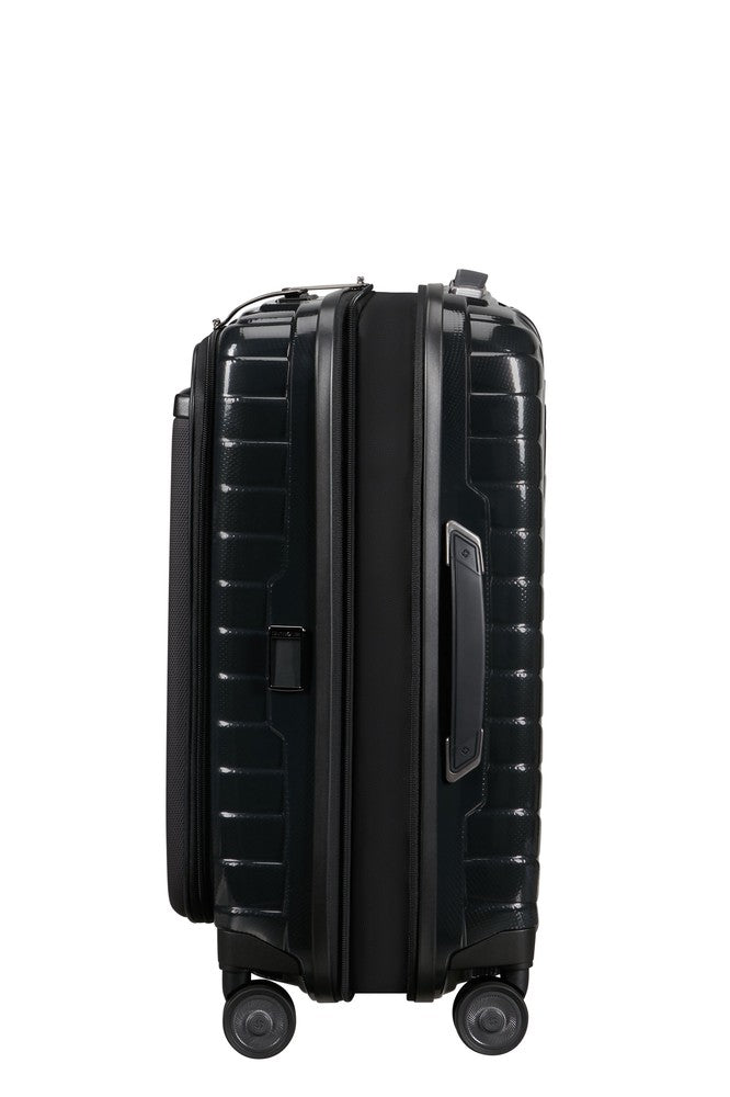 Samsonite PROXIS Utvidbar Pc-kabinkoffert 55 cm med 4 hjul Black-Harde kofferter-BagBrokers