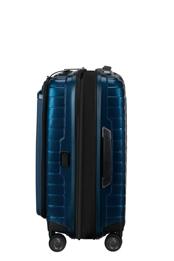 Samsonite PROXIS Utvidbar Pc-kabinkoffert 55 cm med 4 hjul Petrol Blue-Harde kofferter-BagBrokers