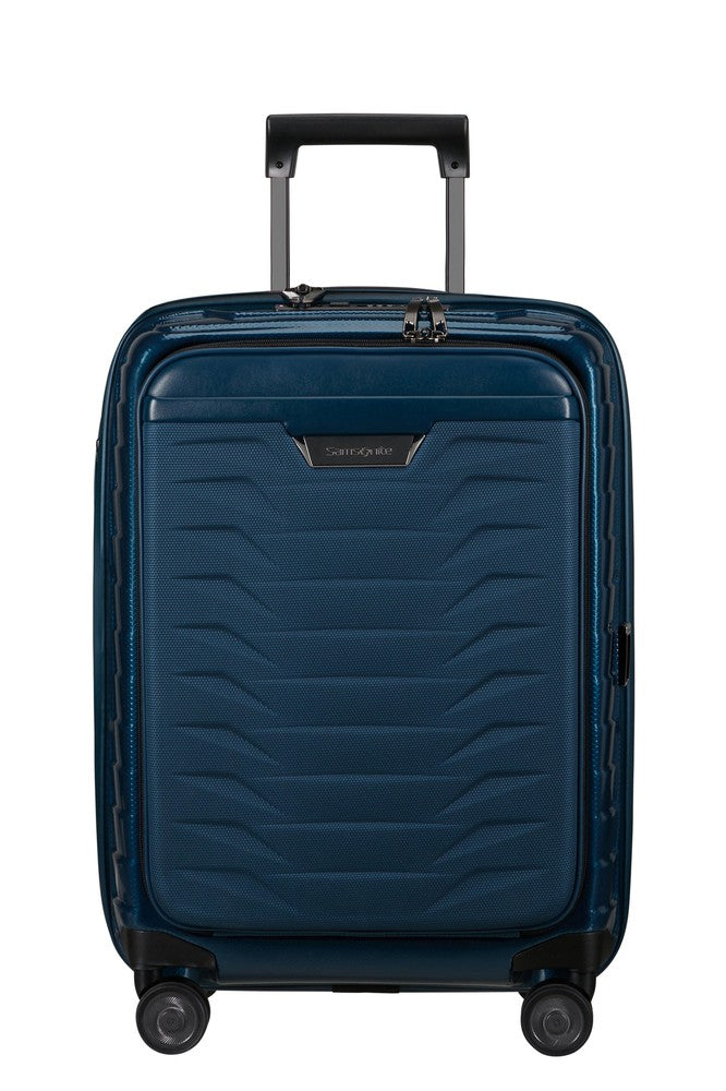 Samsonite PROXIS Utvidbar Pc-kabinkoffert 55 cm med 4 hjul Petrol Blue-Harde kofferter-BagBrokers