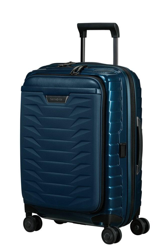 Samsonite PROXIS Utvidbar Pc-kabinkoffert 55 cm med 4 hjul Petrol Blue-Harde kofferter-BagBrokers