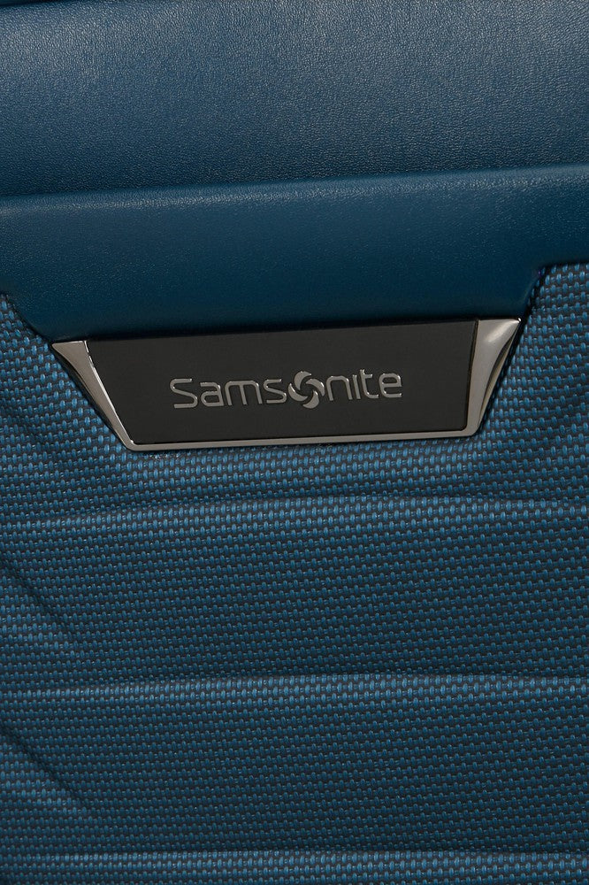 Samsonite PROXIS Utvidbar Pc-kabinkoffert 55 cm med 4 hjul Petrol Blue-Harde kofferter-BagBrokers