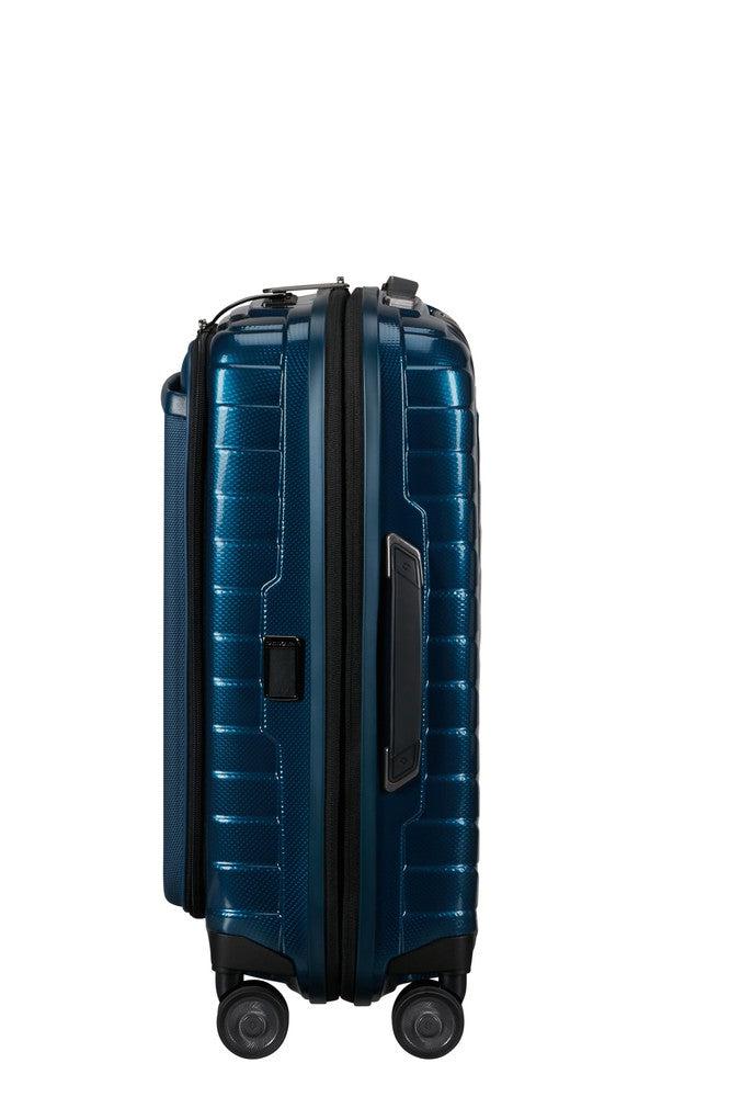 Samsonite PROXIS Utvidbar Pc-kabinkoffert 55 cm med 4 hjul Petrol Blue-Harde kofferter-BagBrokers