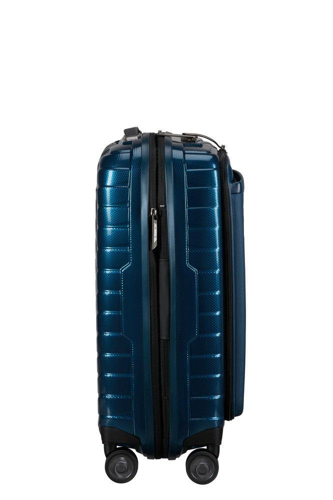 Samsonite PROXIS Utvidbar Pc-kabinkoffert 55 cm med 4 hjul Petrol Blue-Harde kofferter-BagBrokers