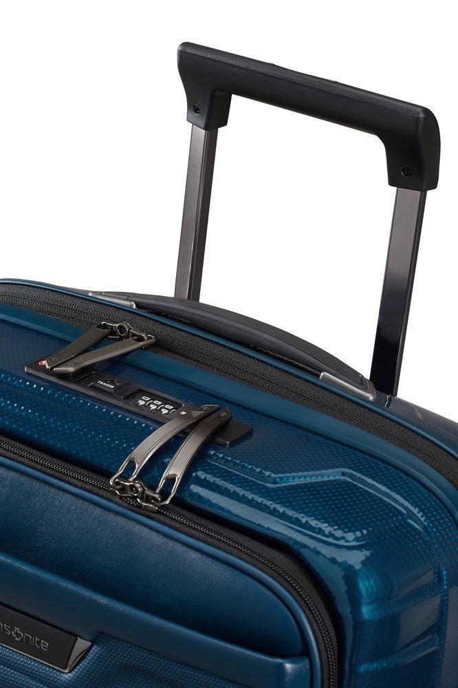 Samsonite PROXIS Utvidbar Pc-kabinkoffert 55 cm med 4 hjul Petrol Blue-Harde kofferter-BagBrokers