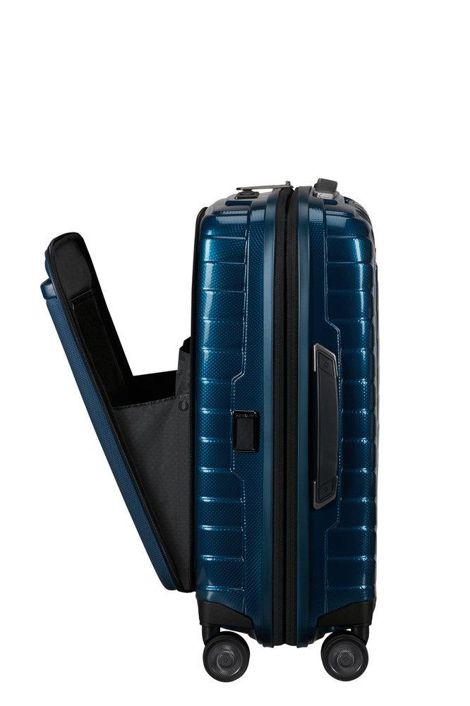 Samsonite PROXIS Utvidbar Pc-kabinkoffert 55 cm med 4 hjul Petrol Blue-Harde kofferter-BagBrokers