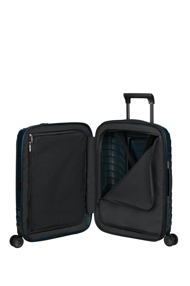 Samsonite PROXIS Utvidbar Pc-kabinkoffert 55 cm med 4 hjul Petrol Blue-Harde kofferter-BagBrokers