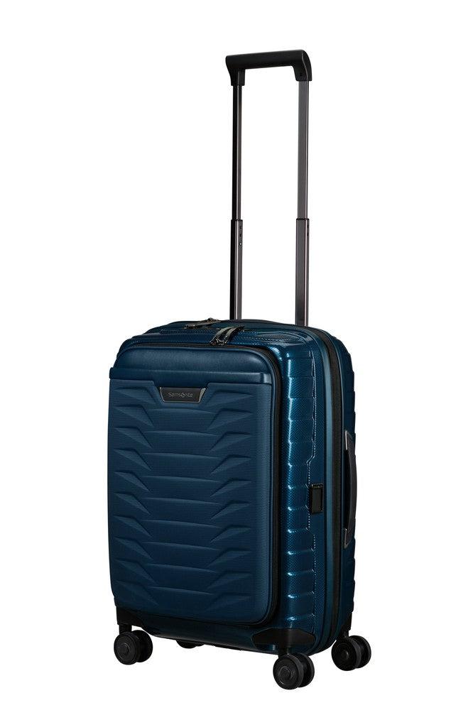 Samsonite PROXIS Utvidbar Pc-kabinkoffert 55 cm med 4 hjul Petrol Blue-Harde kofferter-BagBrokers