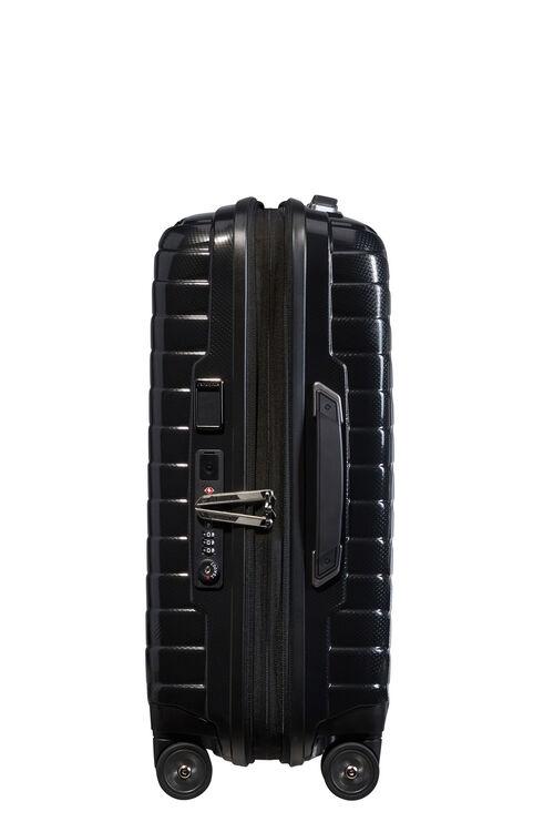Samsonite PROXIS Utvidbar kabinkoffert med 4 hjul Black-Harde kofferter-BagBrokers