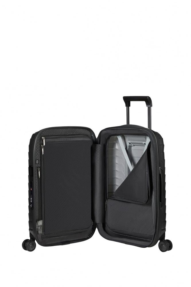 Samsonite PROXIS Utvidbar Smal kabinkoffert 35 cm bredde 4 hjul Matt Graphite-Harde kofferter-BagBrokers