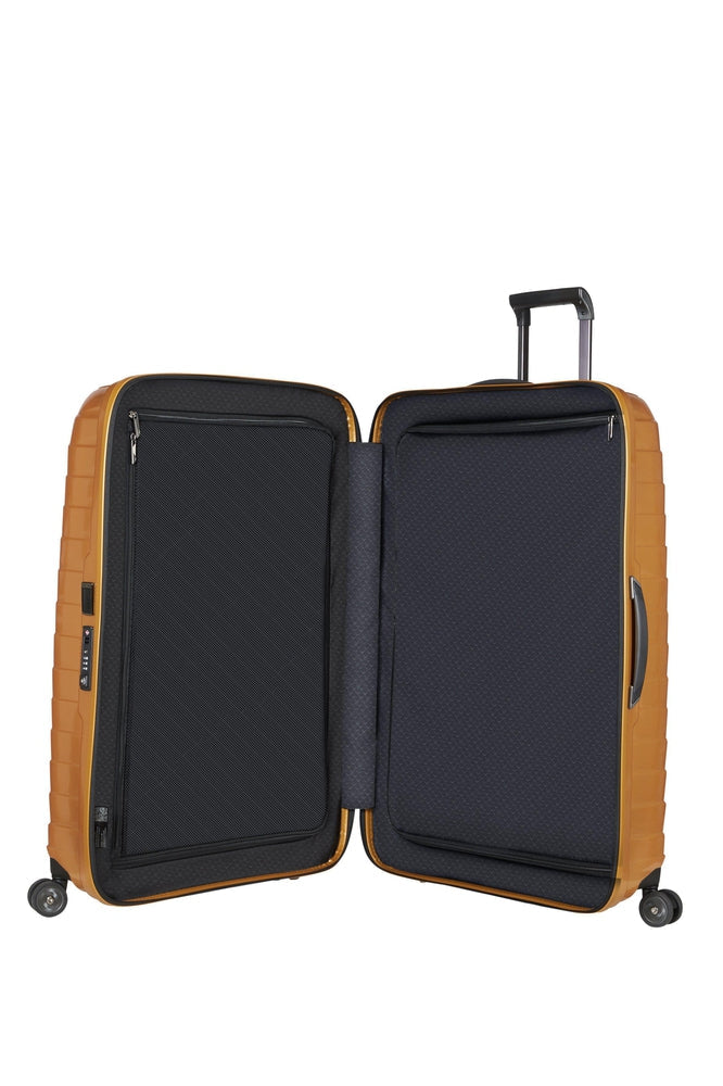 Samsonite PROXIS XL ekstra stor koffert 81 cm/125 L/ 3,5 kg Honey Gold-Harde kofferter-BagBrokers