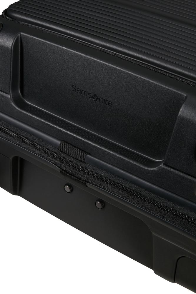 Samsonite Paralux Utvidbar kabinkoffert med dobbel inngang 55 cm Black-Harde kofferter-BagBrokers