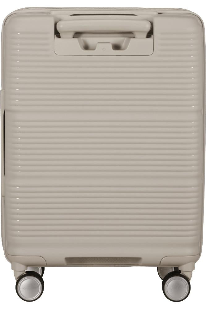 Samsonite Paralux Utvidbar kabinkoffert med dobbel inngang 55 cm Stone Grey-Harde kofferter-BagBrokers