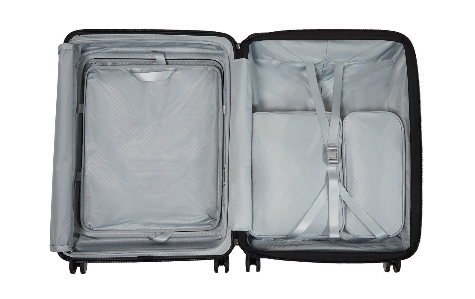 Samsonite Paralux Utvidbar koffert med dobbel inngang 67 cm Black-Harde kofferter-BagBrokers