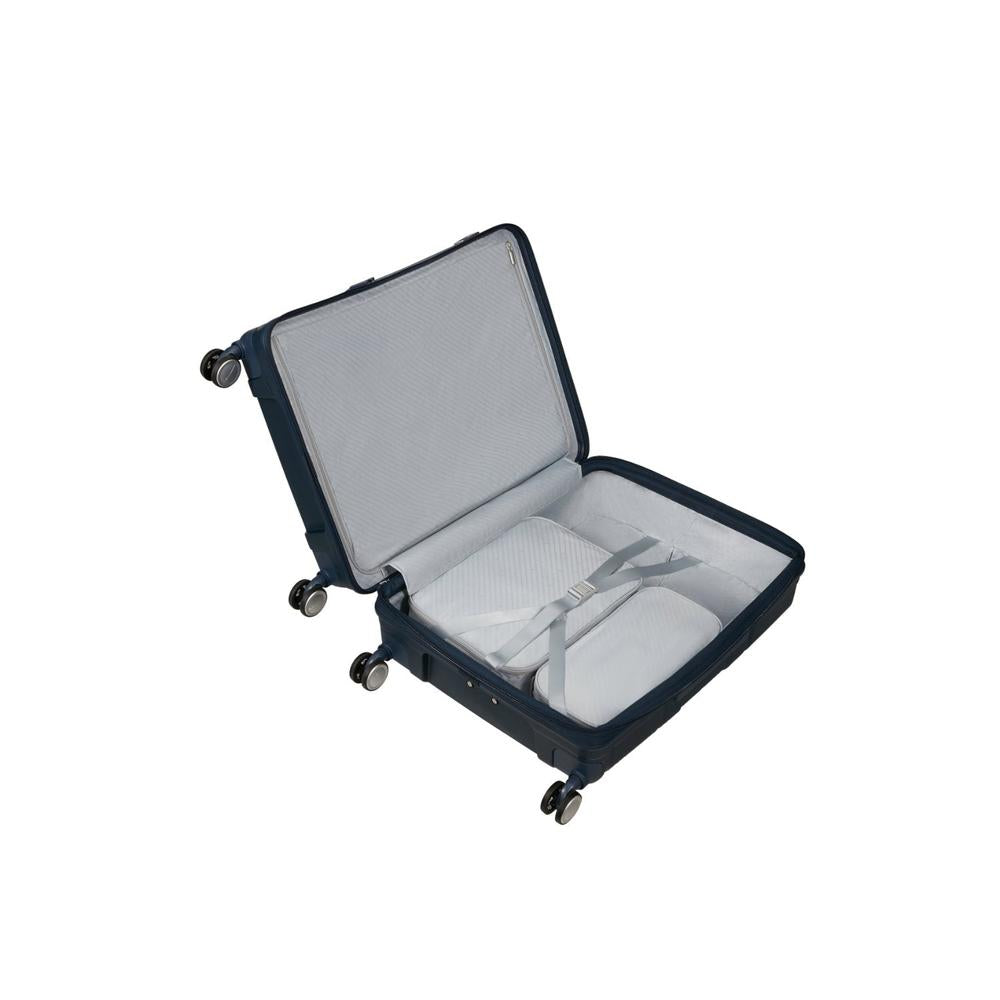Samsonite Paralux Utvidbar koffert med dobbel inngang 75 cm Midnight Navy-Harde kofferter-BagBrokers