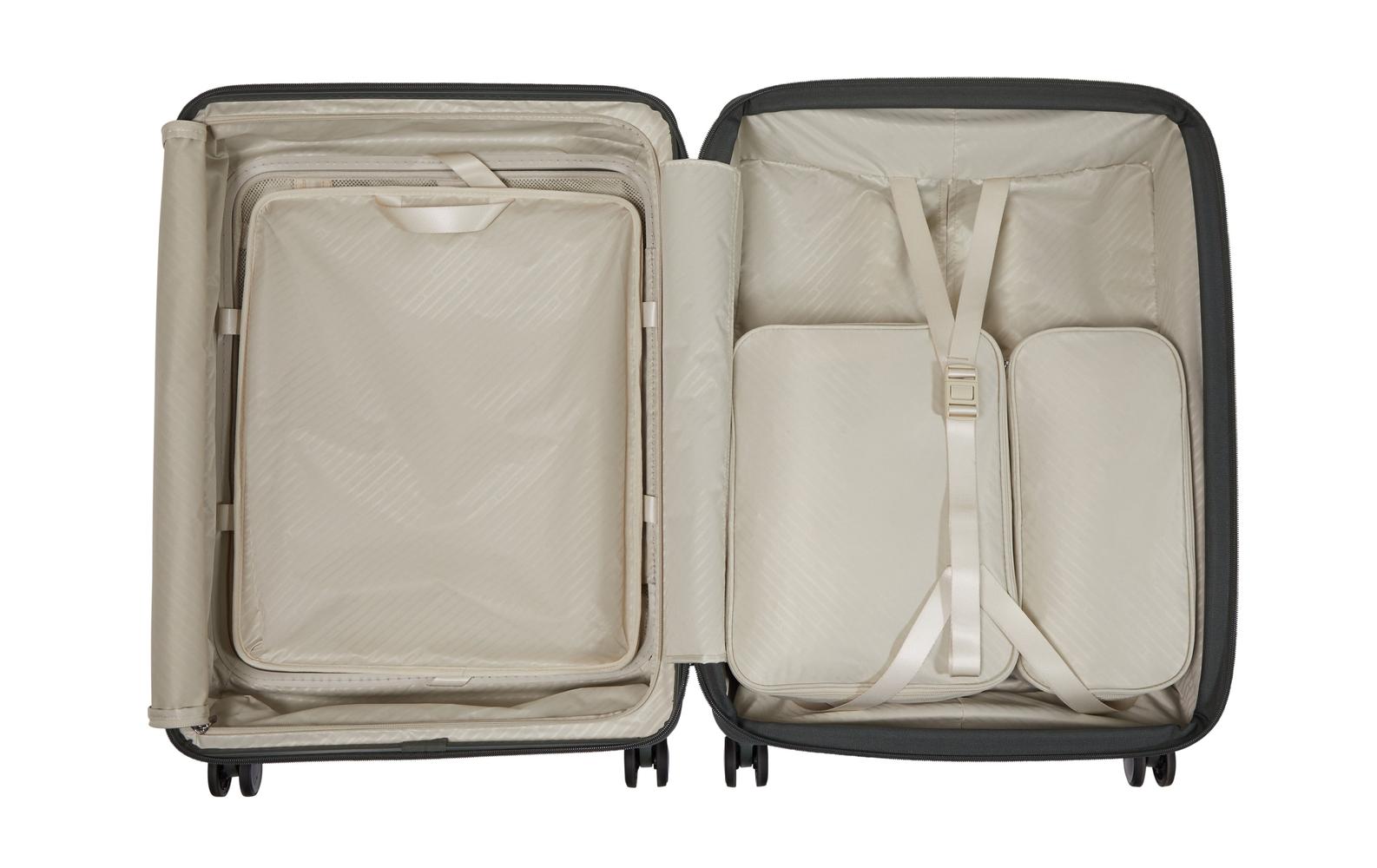Samsonite Paralux Utvidbar koffert med dobbel inngang 67 cm Oliven-Harde kofferter-BagBrokers