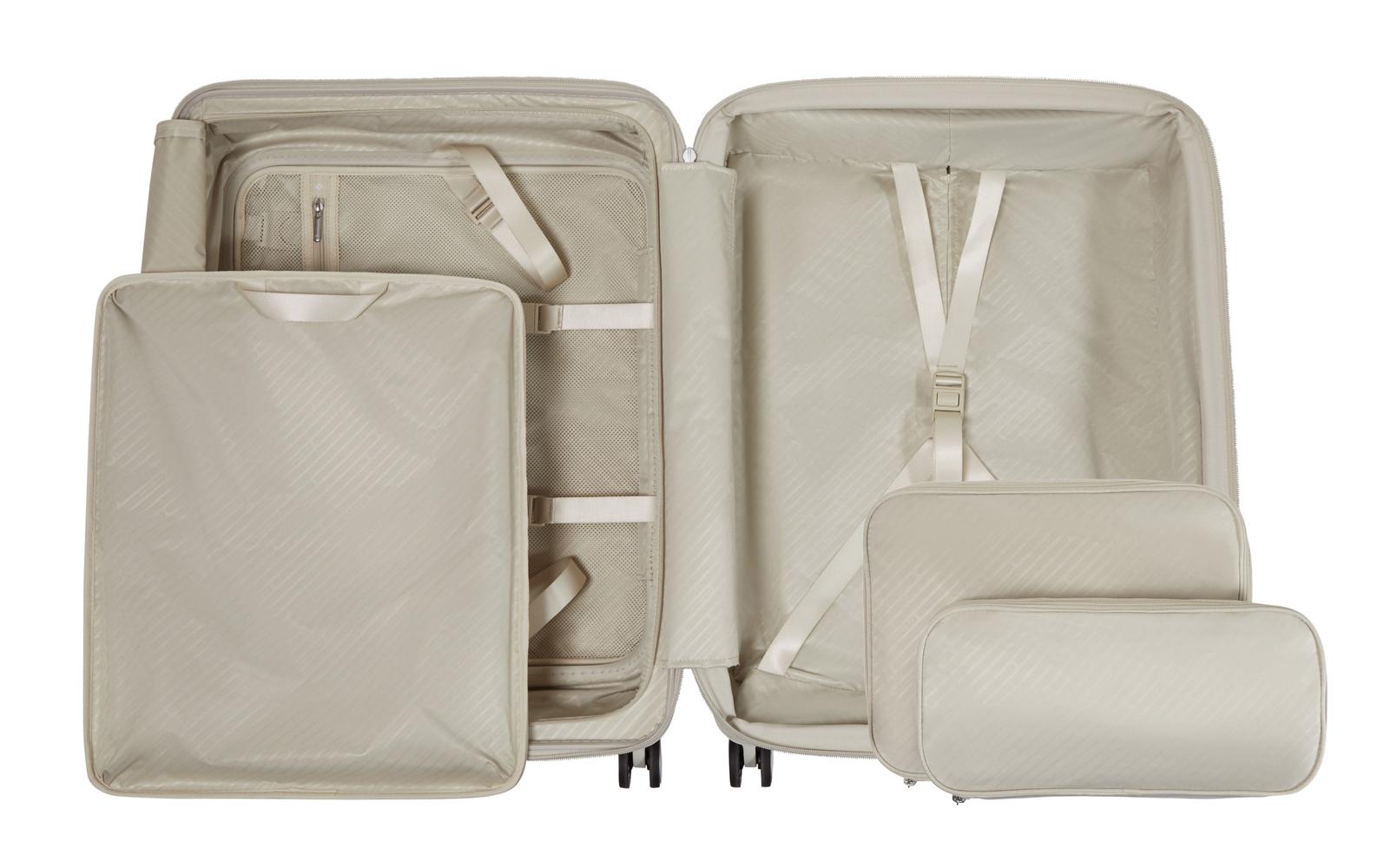 Samsonite Paralux Utvidbar koffert med dobbel inngang 67 cm Stone Grey-Harde kofferter-BagBrokers