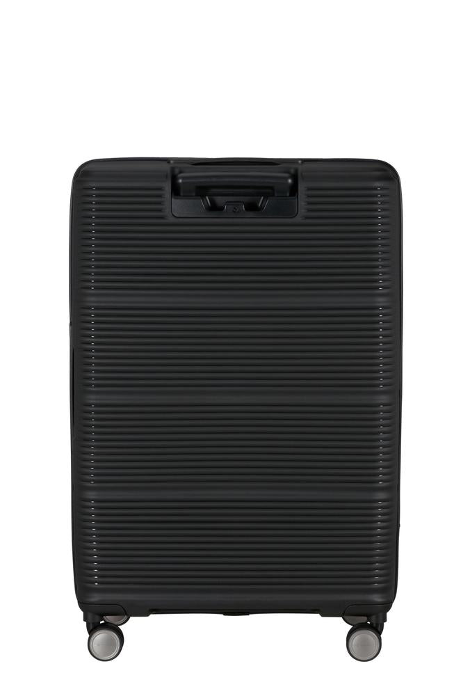 Samsonite Paralux Utvidbar koffert med dobbel inngang 75 cm Black-Harde kofferter-BagBrokers