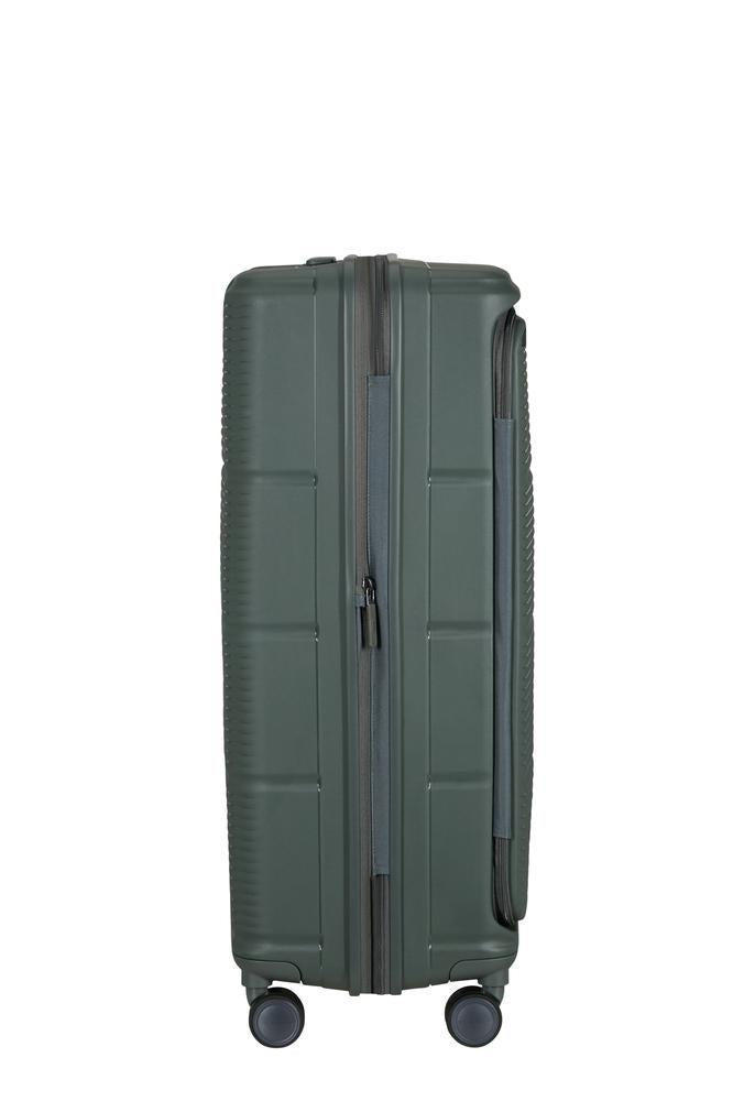 Samsonite Paralux Utvidbar koffert med dobbel inngang 75 cm Oliven-Harde kofferter-BagBrokers