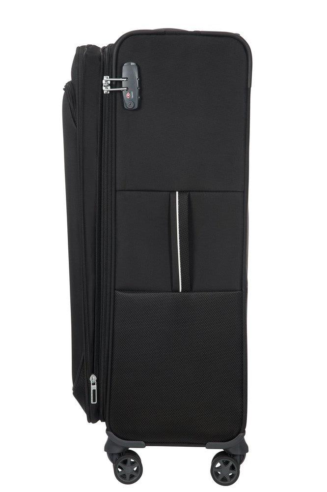 Samsonite Popsoda Stor Utvidbar Koffert 78 cm Svart-Myke kofferter-BagBrokers