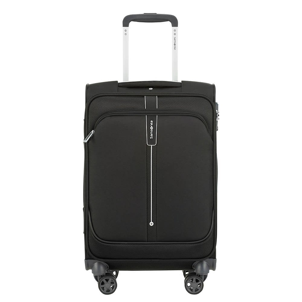 Samsonite Popsoda smal kabinkoffert 55 cm 4 hjul 35 liter Svart-Myke kofferter-BagBrokers