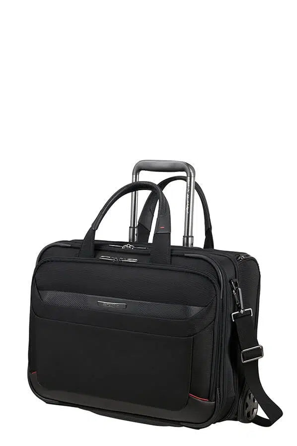 Samsonite Pro-Dlx 6 Rolling Tote PC-veske med hjul Svart-Myke kofferter-BagBrokers