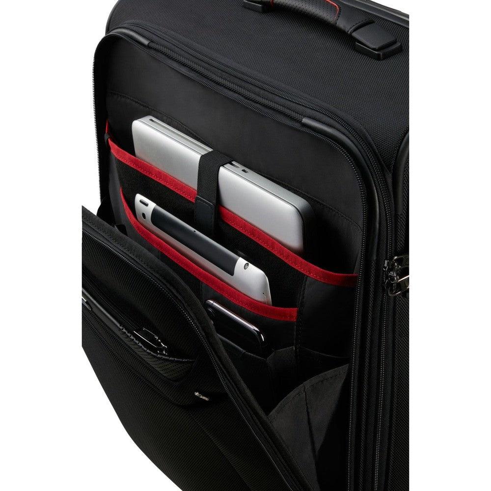 Samsonite Pro-Dlx 6 kabinkoffert med 4 hjul Svart-Myke kofferter-BagBrokers