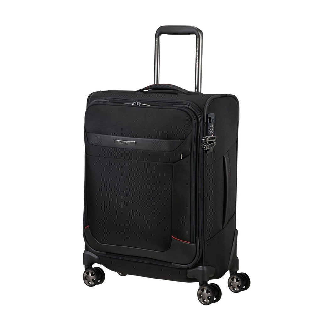 Samsonite Pro-Dlx 6 kabinkoffert med 4 hjul Svart-Myke kofferter-BagBrokers