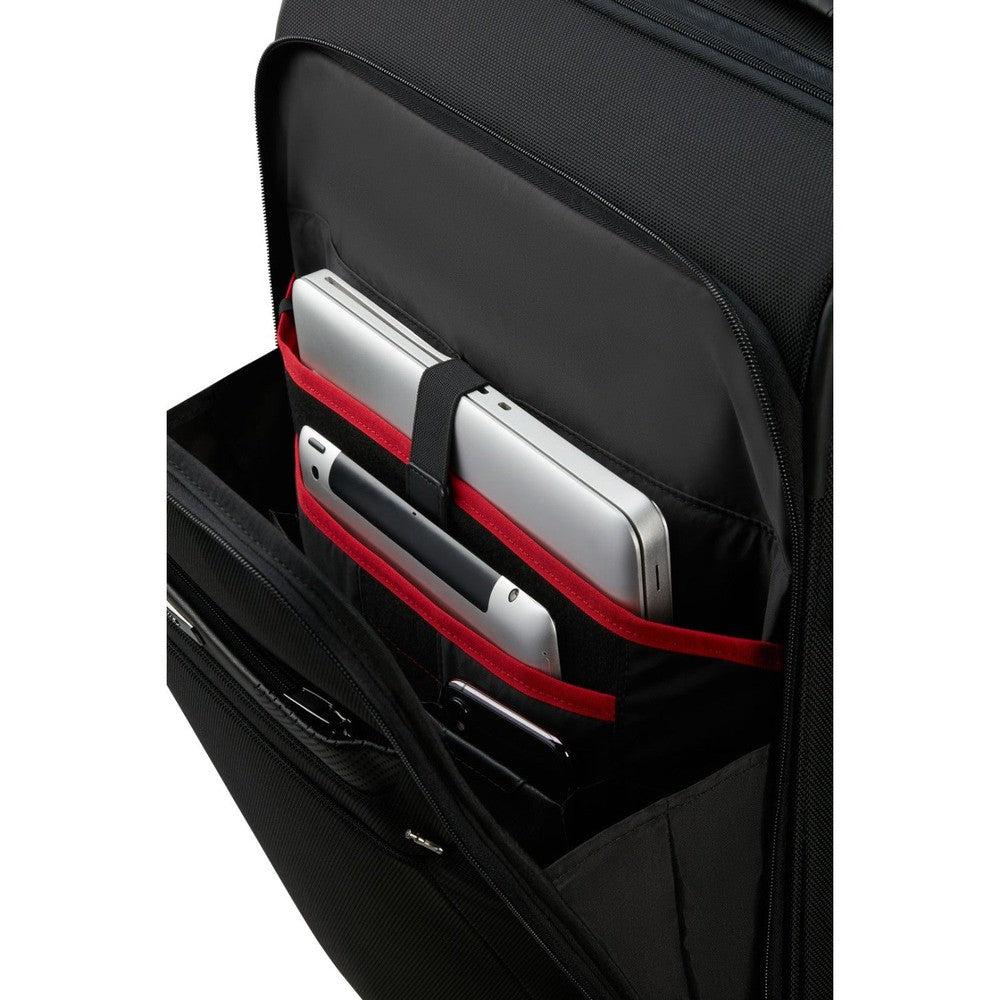 Samsonite Pro-Dlx 6 utvidbar kabinkoffert med 2 hjul Svart-Myke kofferter-BagBrokers