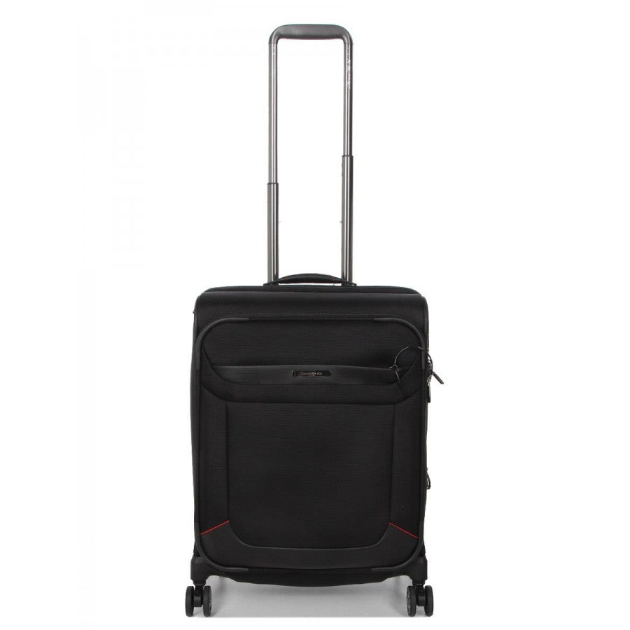 Samsonite Pro-Dlx 6 utvidbar kabinkoffert med 4 hjul Svart-Myke kofferter-BagBrokers