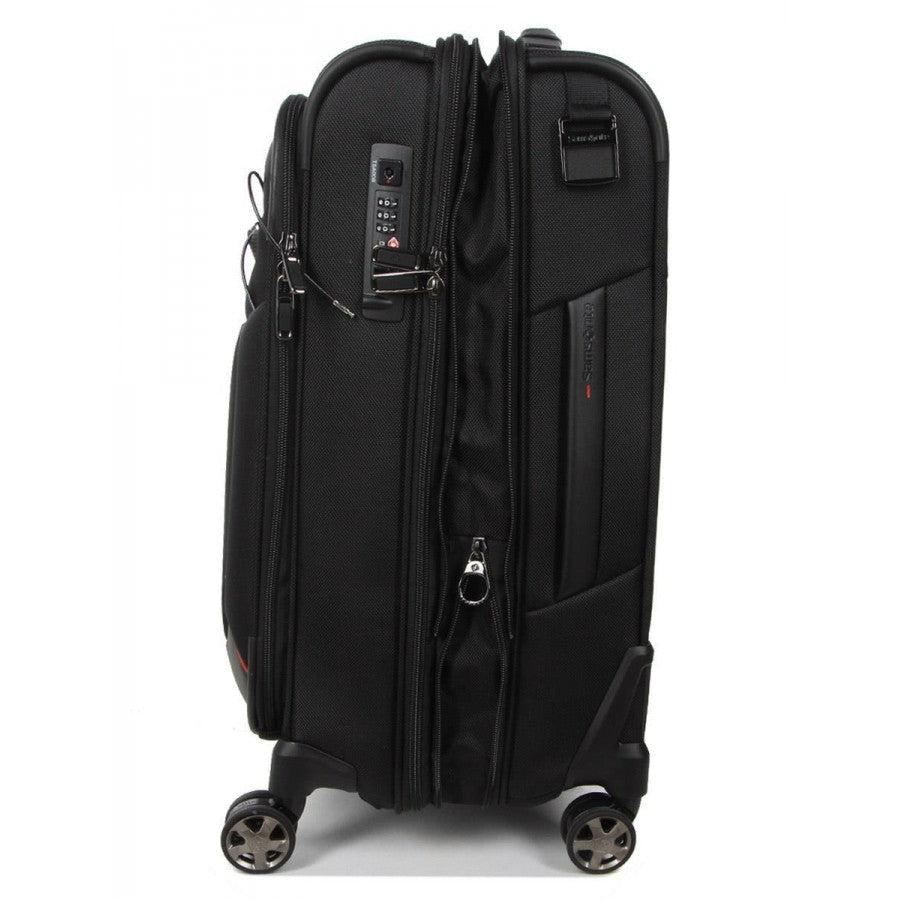 Samsonite Pro-Dlx 6 utvidbar kabinkoffert med 4 hjul Svart-Myke kofferter-BagBrokers